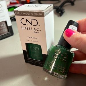 Brand new unopened CND Shellac and Vinylux set in PALM DECO